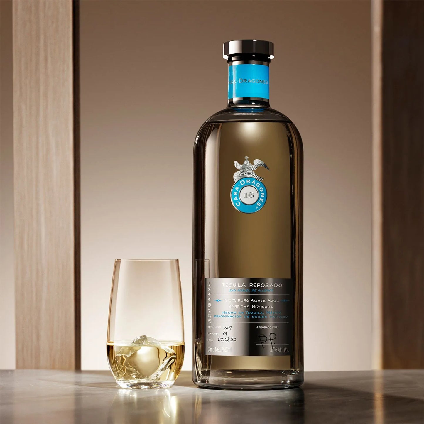 TEQUILA CASA DRAGONES REPOSADO 750ML