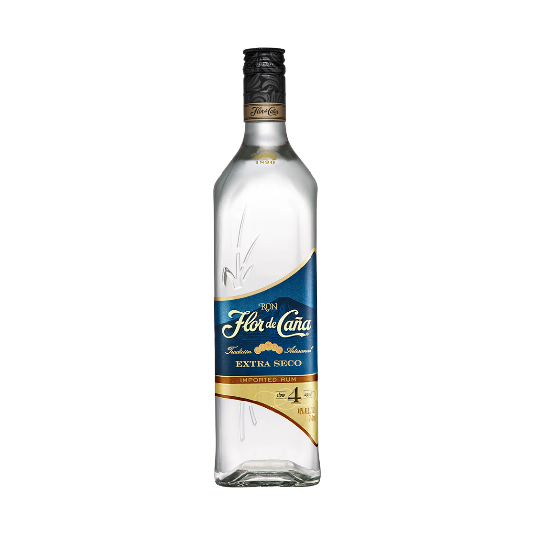 RON FLOR DE CAÑA BLANCO EXTRA DRY 4 AÑOS 750ML