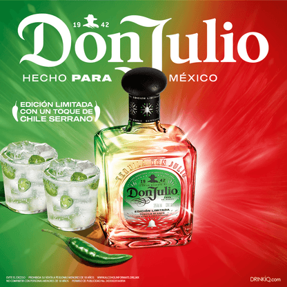 TEQUILA DON JULIO BLANCO CHILE SERRANO 750ML