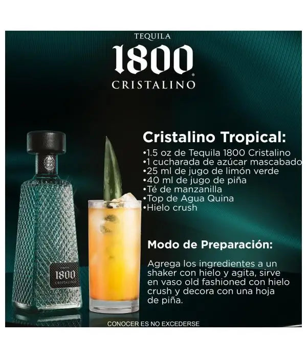 TEQUILA 1800 CRISTALINO 700 ML