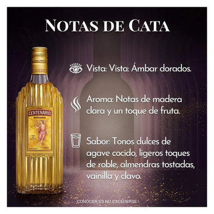 TEQUILA CENTENARIO REPOSADO 700 ML