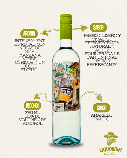 VINO BLANCO PORTA 6 VINHO VERDE 750ML