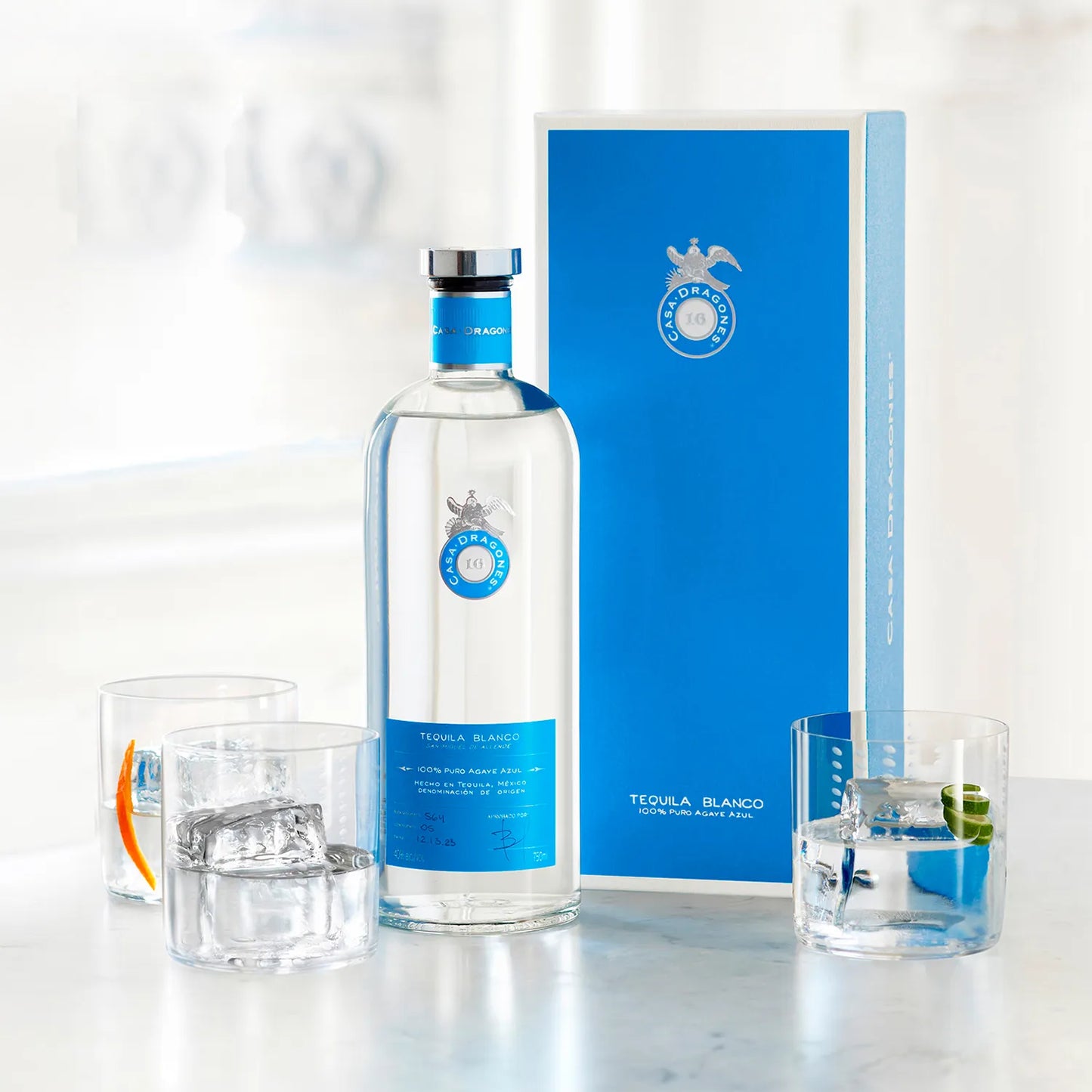 TEQUILA CASA DRAGONES BLANCO 750ML