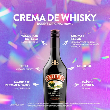 CREMA DE WHISKY BAILEYS ORIGINAL 700ML